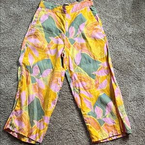 Tahari Multicolor Linen Pants